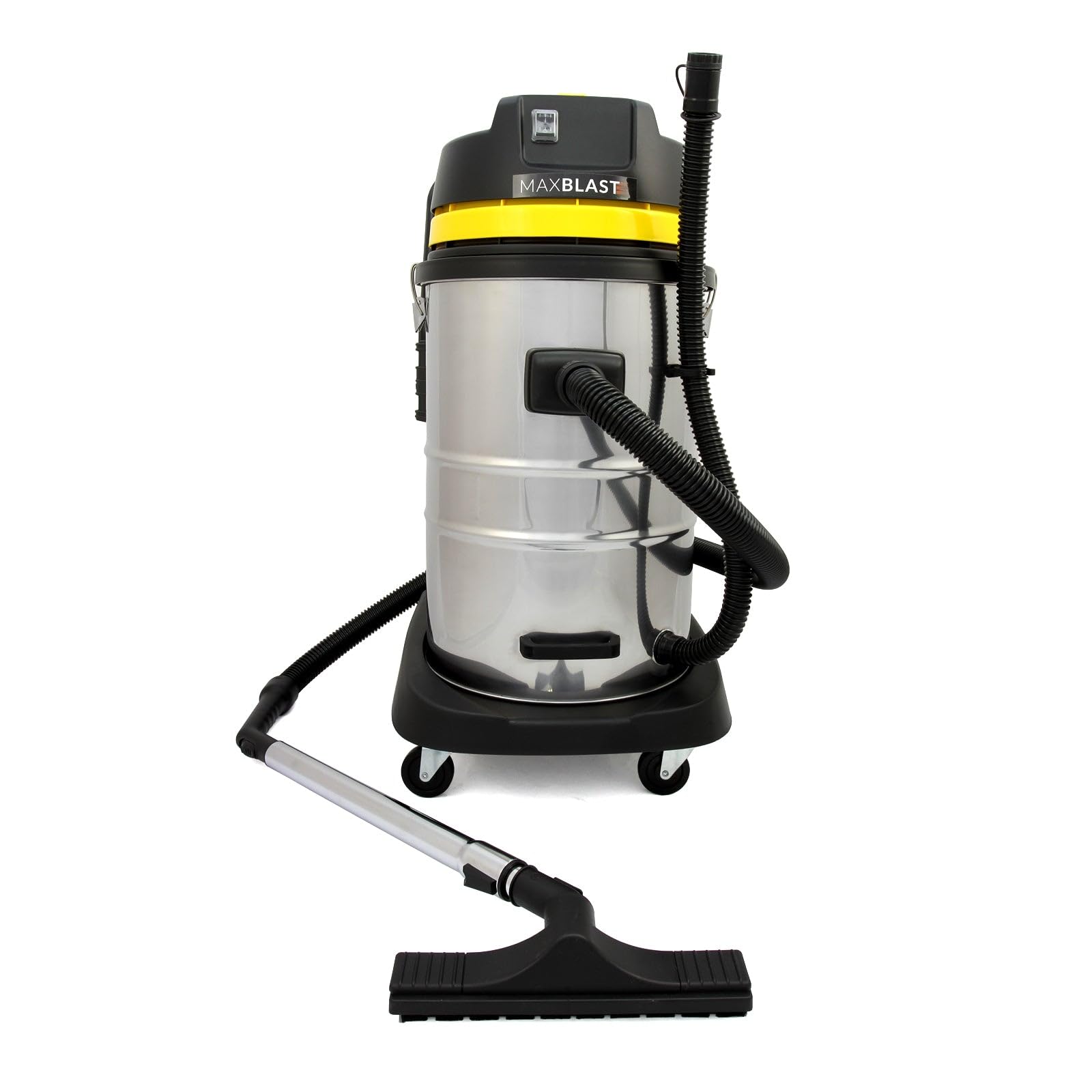 Kit Limpieza Canalones MaxBlast 60L | Aspiradora Húmedo y Seco 1400W | 6 Tubos Extensibles 1,2–7,2m | Cámara 4K WiFi 50m+ | Gran Angular 170° | Boquillas Intercambiables | Carcasa Impermeable | Bolsa