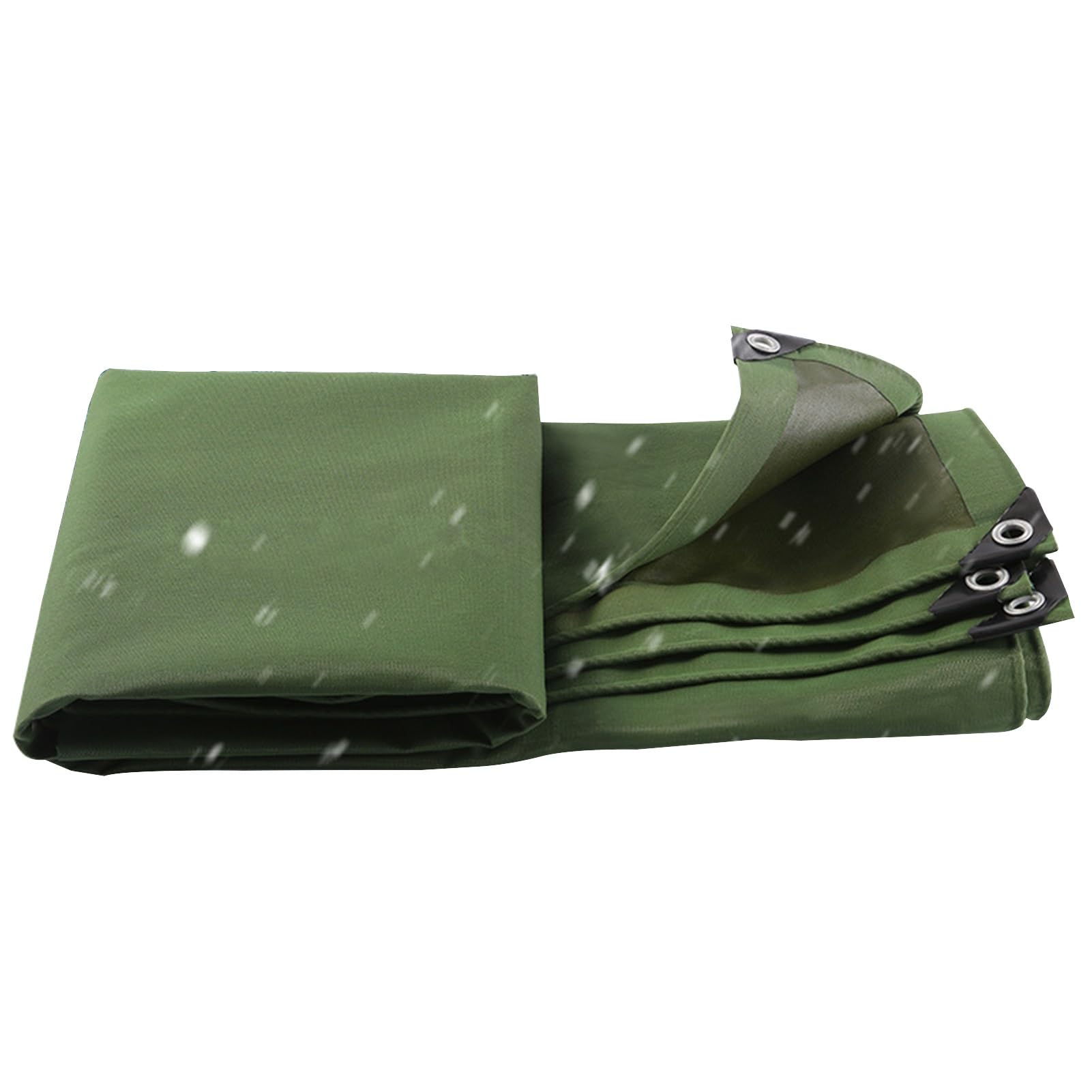 Telone di copertura in tela cerata resistente con occhielli, tenda da campeggio pieghevole e spessa, antipioggia(1.8x2.4m)