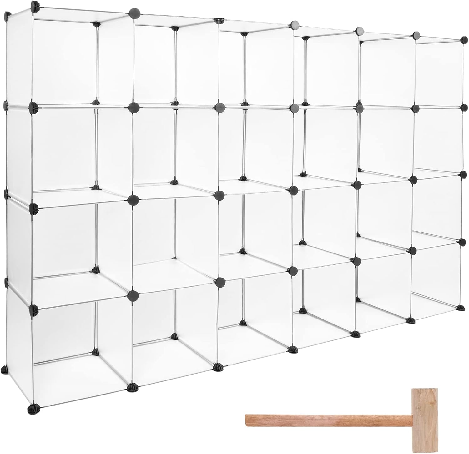 24 Cube Storage Organizer DIY Closet Plastic