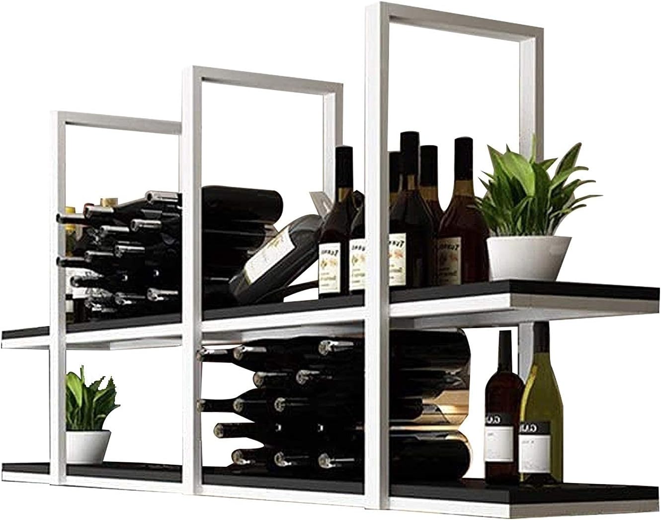 Wine Racks,Ceiling Shelf Iron Ceiling Wine Rack, Hanging 2