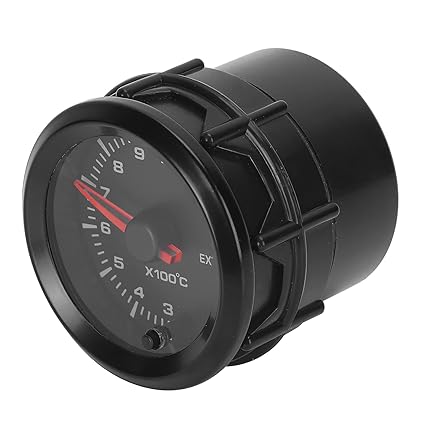 EGT Gauge, Premium Exhaust Gas Temp Gauge Sensitive Professional Convenient with Numbers and Pointer Clearly Show for Exhaust Gas Temperature Meter