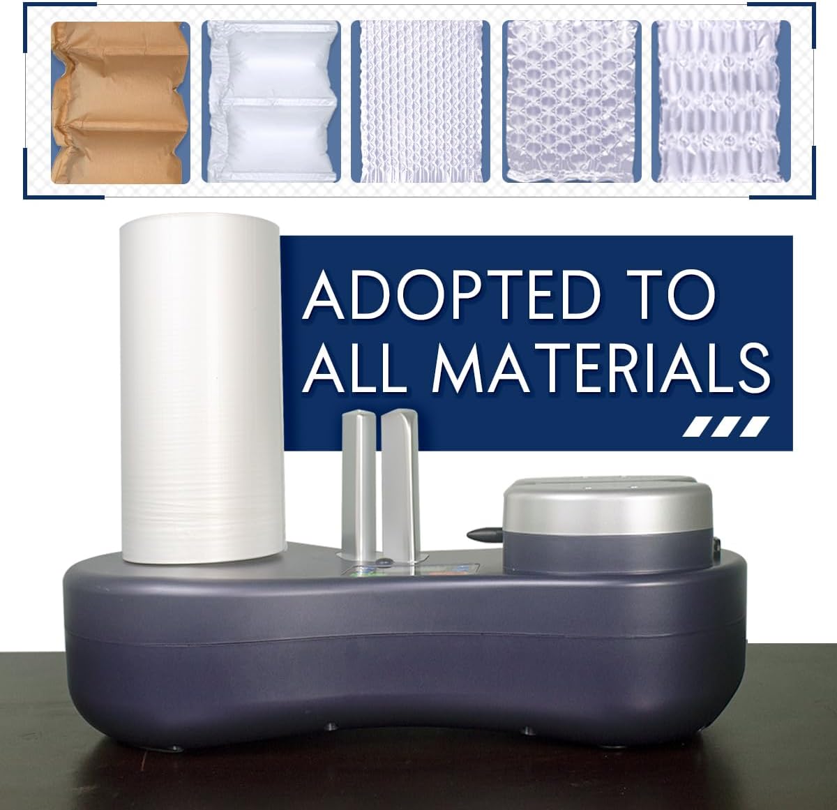 Air Pillow Machine Voidfill Packaging Air Cushion Machine, sealing all kinds of films, 1 Free Test Film (26 Ft/min)