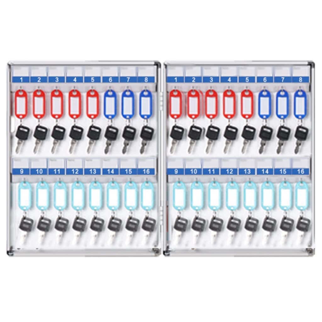 Kfgisd Silver Key Lock 4 Capacities Are Available Storage And Finishing Key Management ，Key Box(32 Keys)
