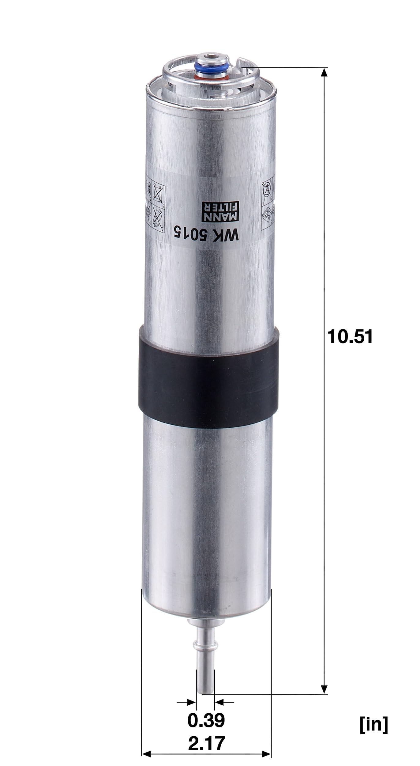 MANN-FILTER, WK 5015 Filtre à carburant | Pour Voitures particulières, Protection système carburant, Protection injecteurs, Carburant propre, Qualité d’origine OE