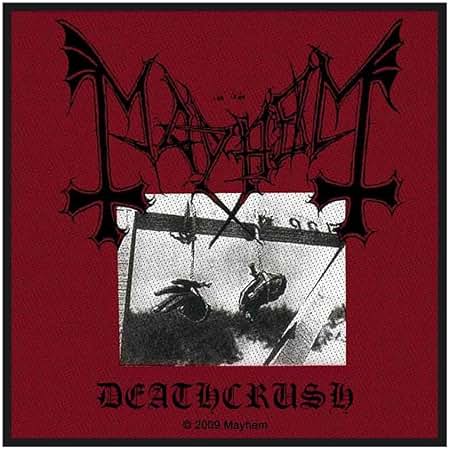 Amazon.com: Mayhem Deathcrush Patch Album Art Black Metal Music