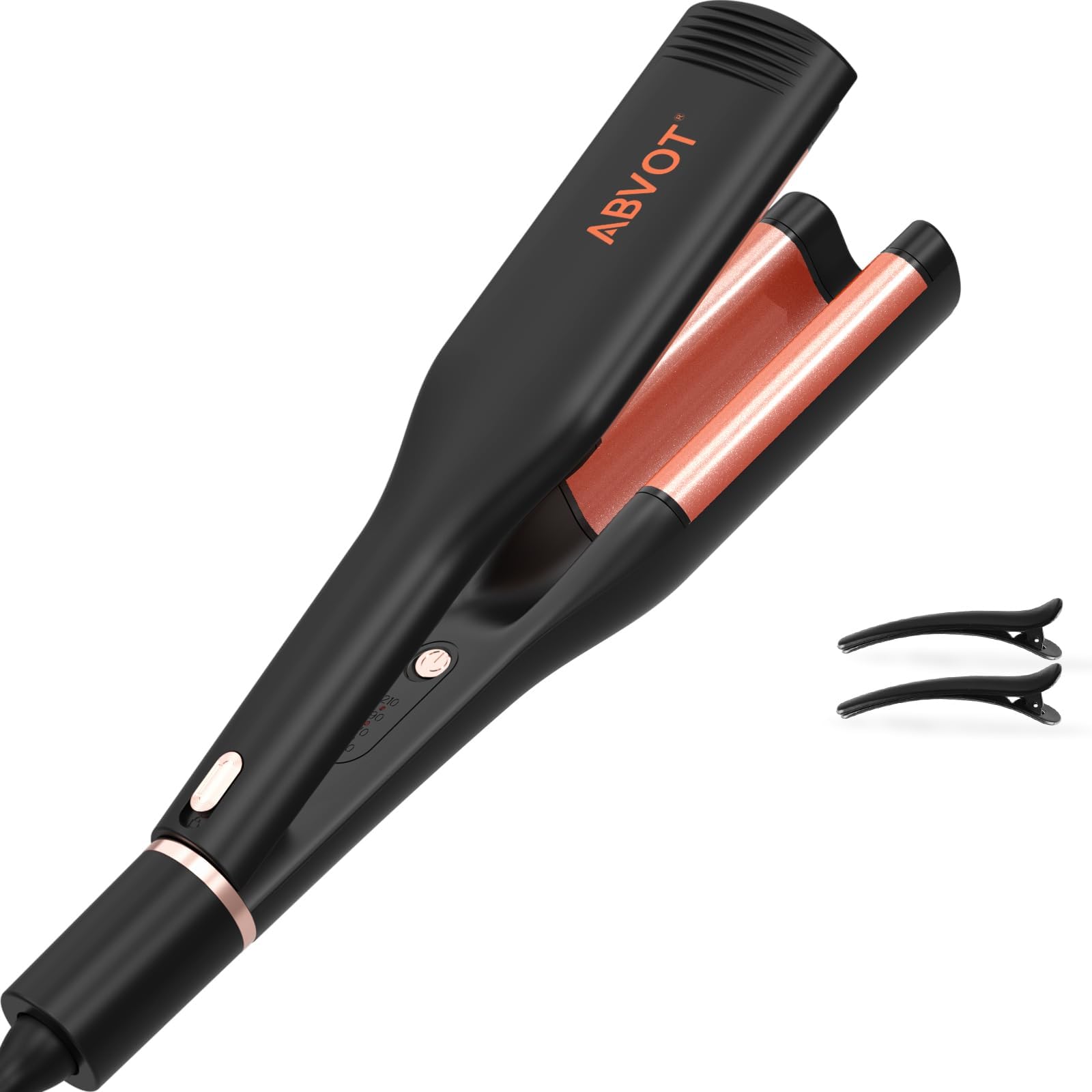 Amazon | ABVOT 【深U型】ヘアアイロン カール 32㎜ ウェーブアイロン