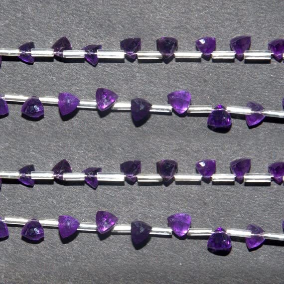 Amethyst Trillions Briolettes pour vos bijoux du quotidien branchés