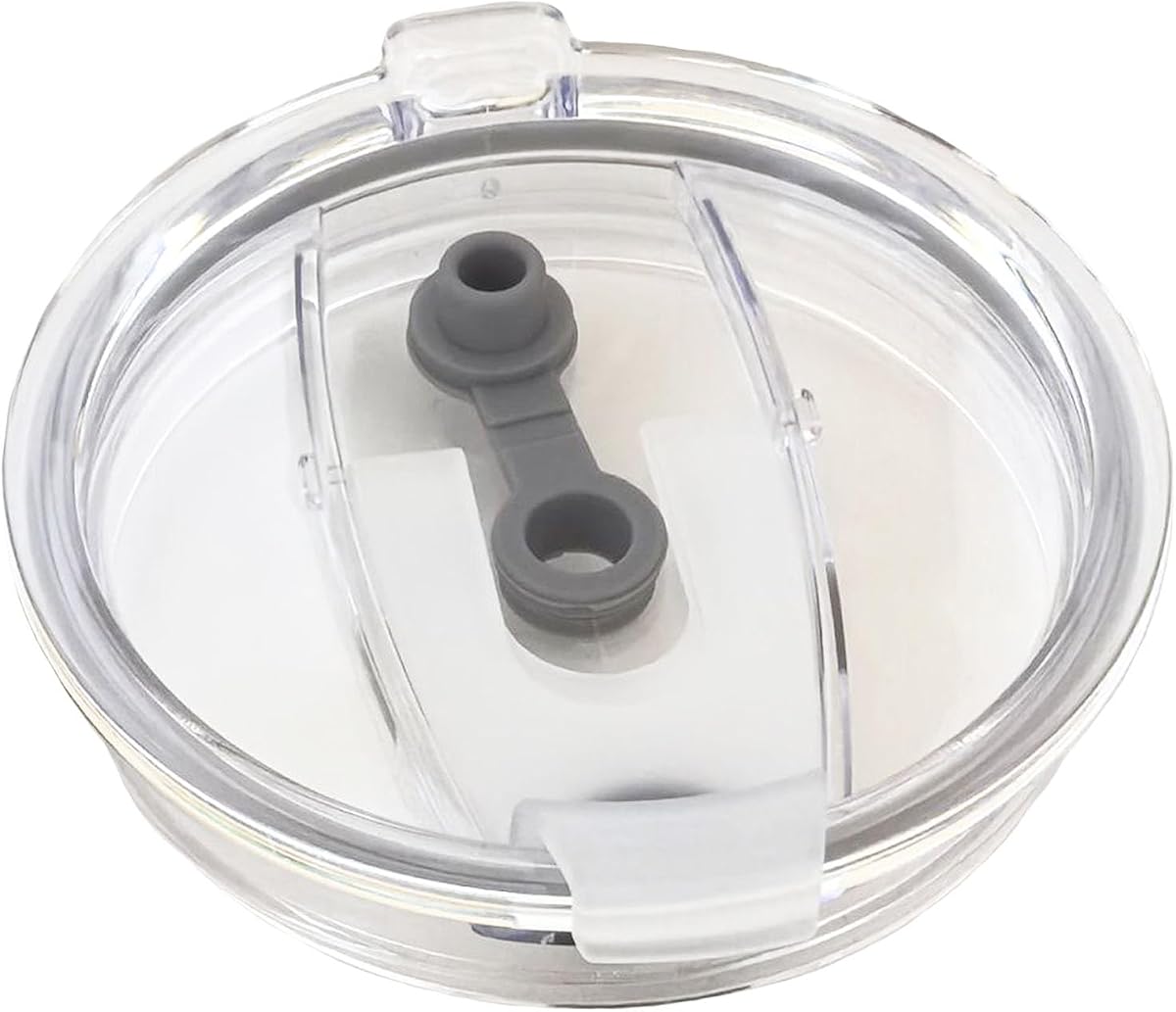 40 OZ Tumbler Lid Compatible for Stanley Cup, Replacement Lids Fit for Adventure Quencher Travel H2.0 FlowState 40oz Cup, Leakproof and Splash-Proof (Transparent White)