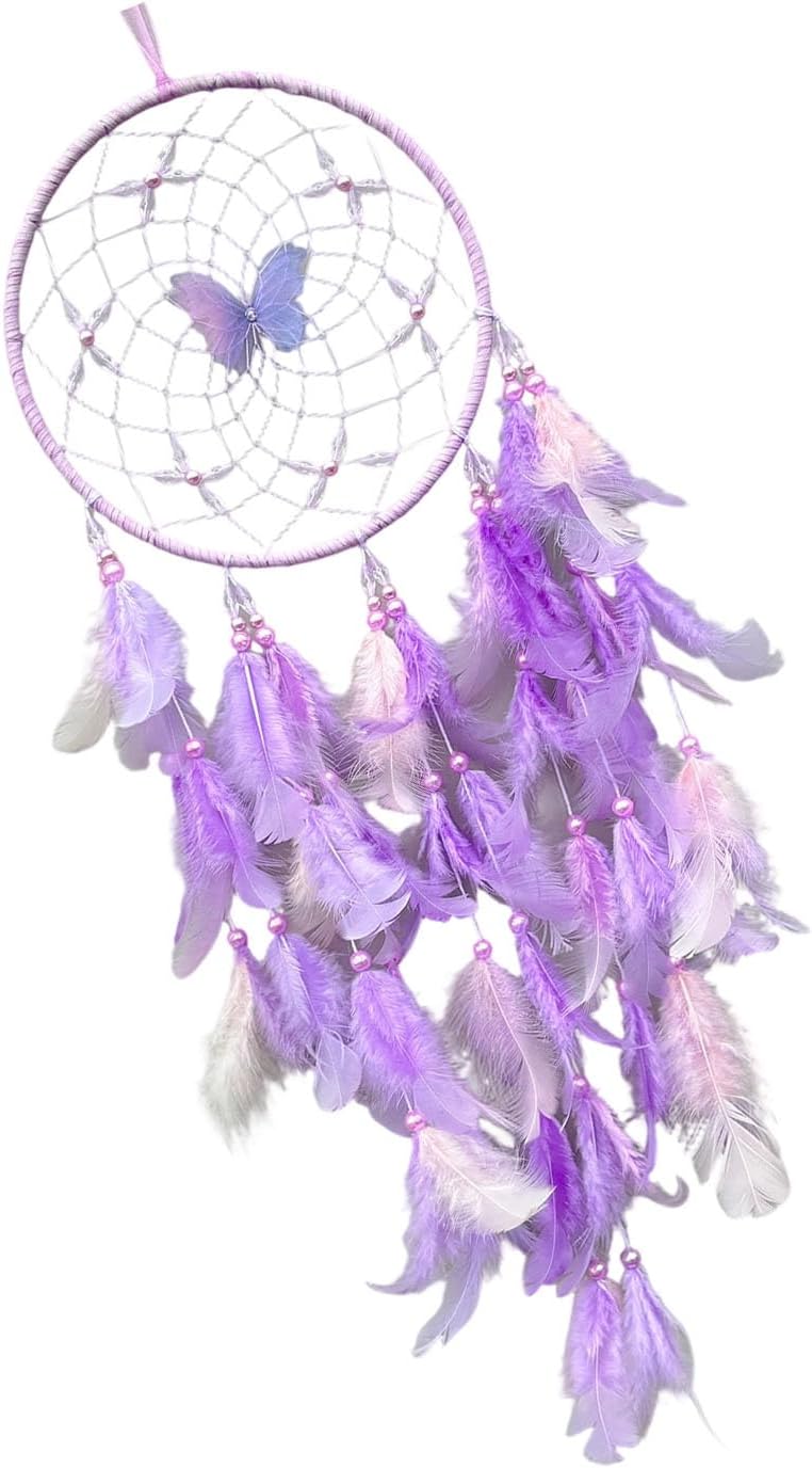 Moderns Hanging Decors with Feathered Bohemians, Purple