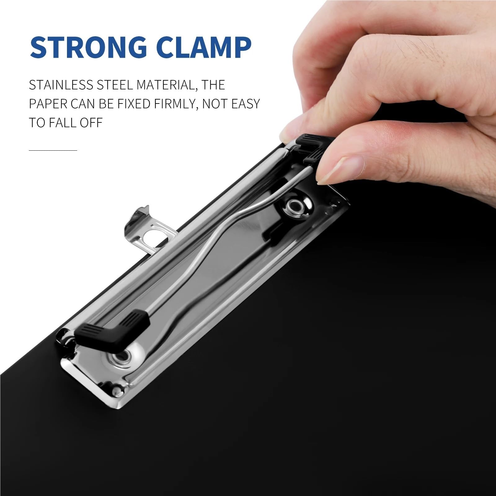Portadocumenti con clip for file orizzontali, formato A3, da 4 pezzi, for ufficio domestico e uso aziendale per Scuola, Ufficio