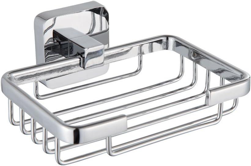 Wall Mounted Soap Dish Holder Bathroom Shower Soap Basket in Chrome