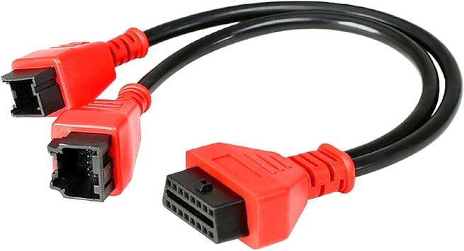 12+8 Pin Connector Adapter, Compact Security Bypass Cable, Sturdy Build Diagnostic Tool, Code Readers for Scan Tools, Coding, Programming, Automotive Diagnostic Accessory