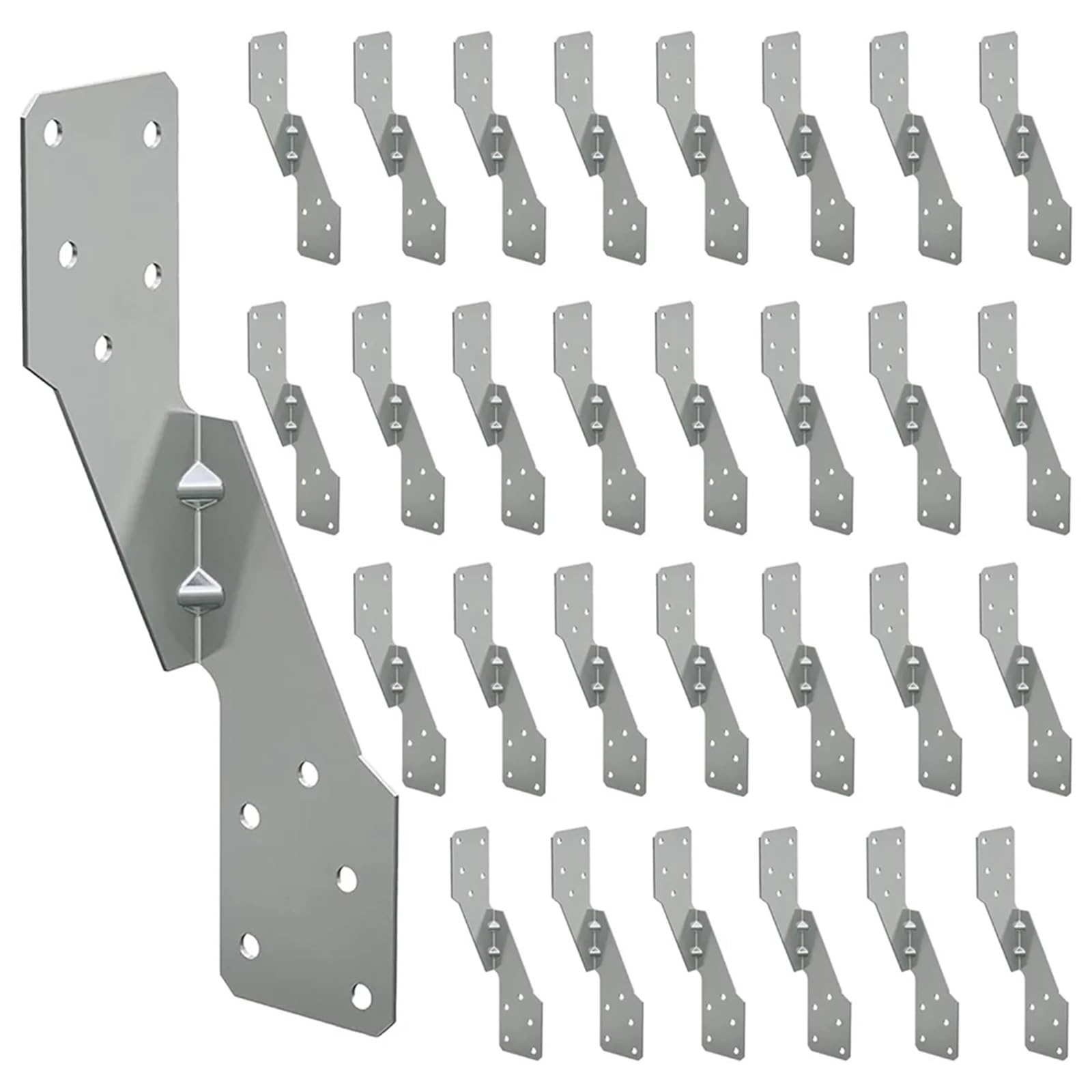 Hurricane Ties for Rafter 30Pcs Strong-Tie H2.5A, HOT-DIP Galvanized Steel Hurricane Straps Trusses/Rafters Ties