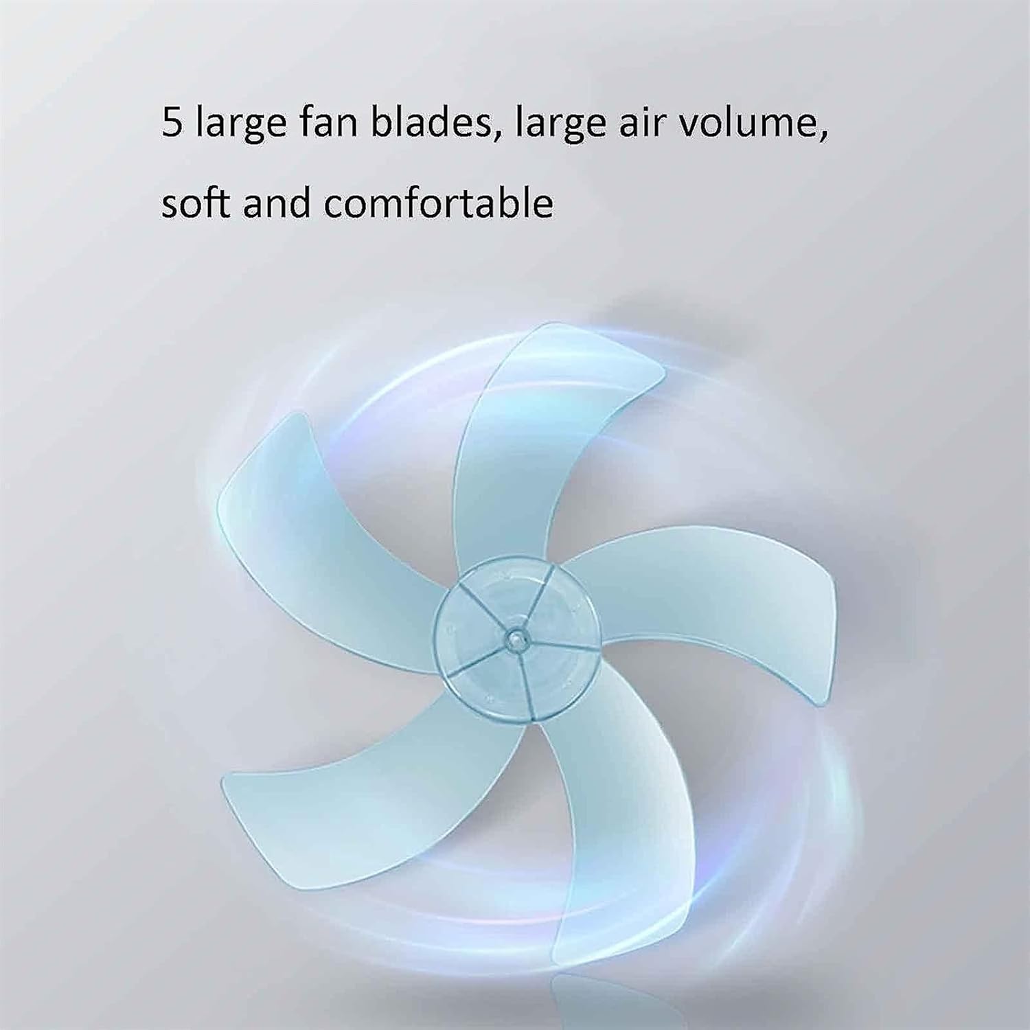 Electric Fan Wall-Mounted 20 Inch Silent 5 Blades 3 Speed for Living Room Bedroom Industry, Black (Color : Mechanical) (Remote Control)