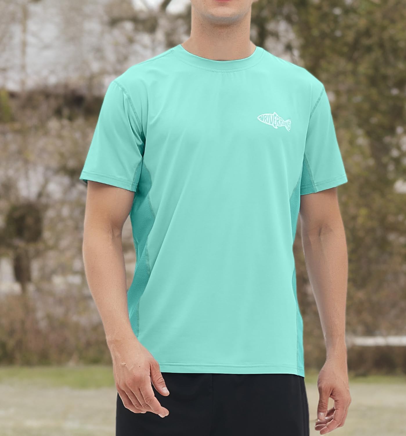 Riverruns Fishing T-Shirt Men’s UPF 50+ Sun Protection Fishing Shirt Short Sleeve Performance Tee #1006 - Image 8