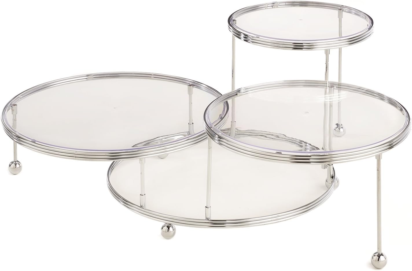 Wilton Cakes 'N More 3-Tier Cake Stand, Silver