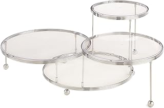 Wilton 307-859 Kuchenständer, Cakes 'N More, 3 Etagen, Chrom, von 10 cm bis 19,6 cm