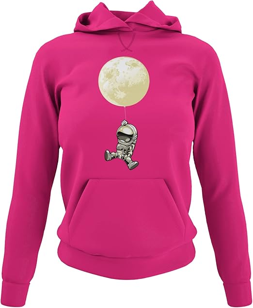 Knut Fashion & Streetwear Weicher Damen Hoodie Mit Astronaut Mond