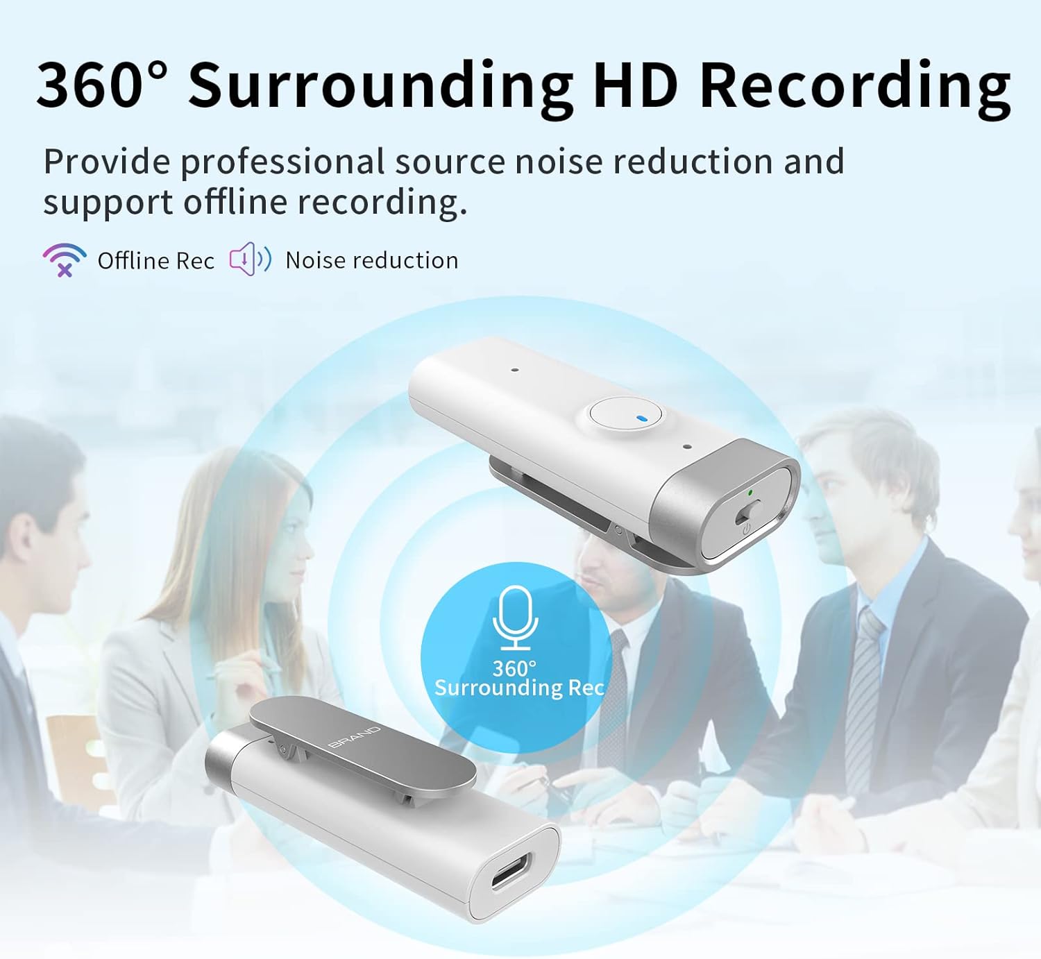 DOSMONO C201 360-degree HD recording feature