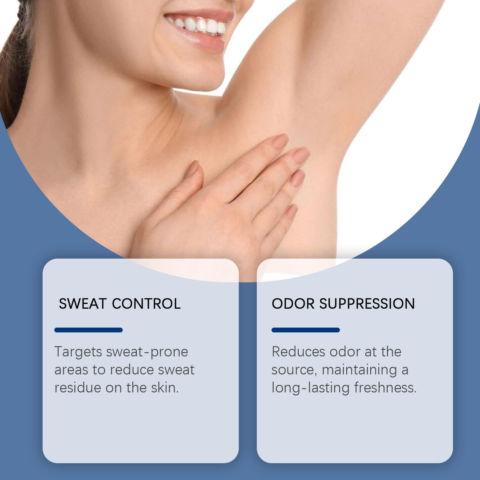 Deodorante roll-on antitraspirante al profumo di menta fresca, protezione 12 ore, non macchia, ipoallergenico per pelli sensibili, senza alcool e parabeni, 30 ml