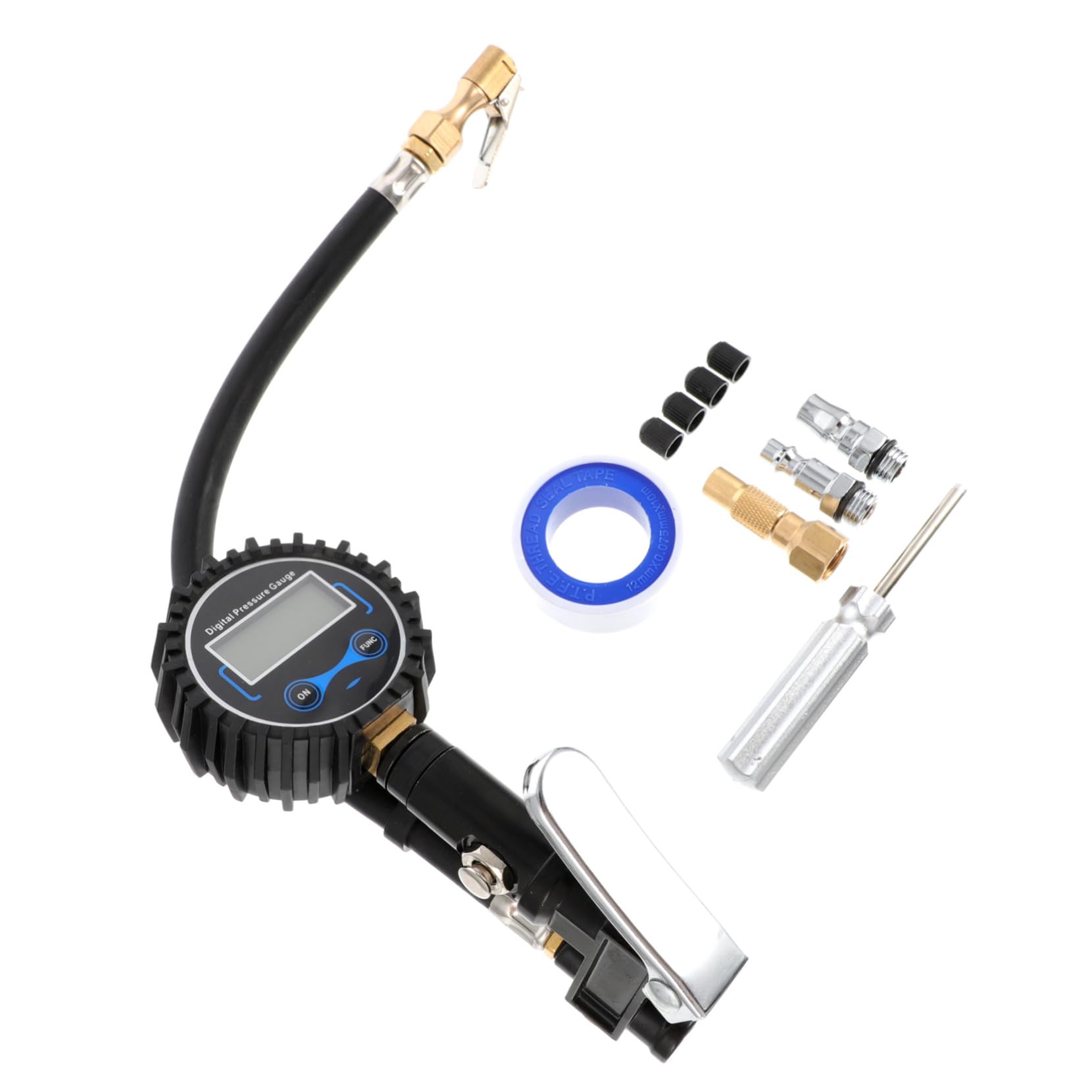 Manomètre Numérique de Gonflage Pneus Voiture, Grand Écran Lcd