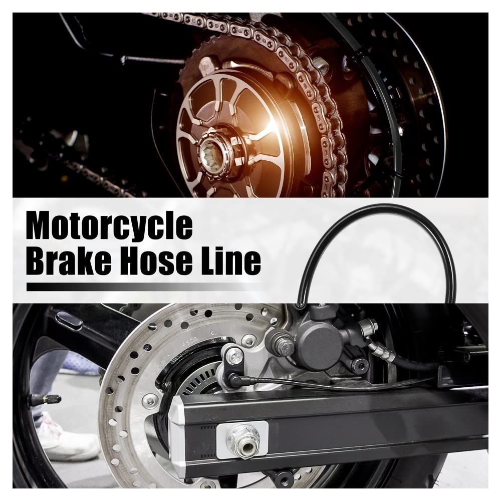 Motorrad Bremsleitung 35cm - Edelstahl Universal