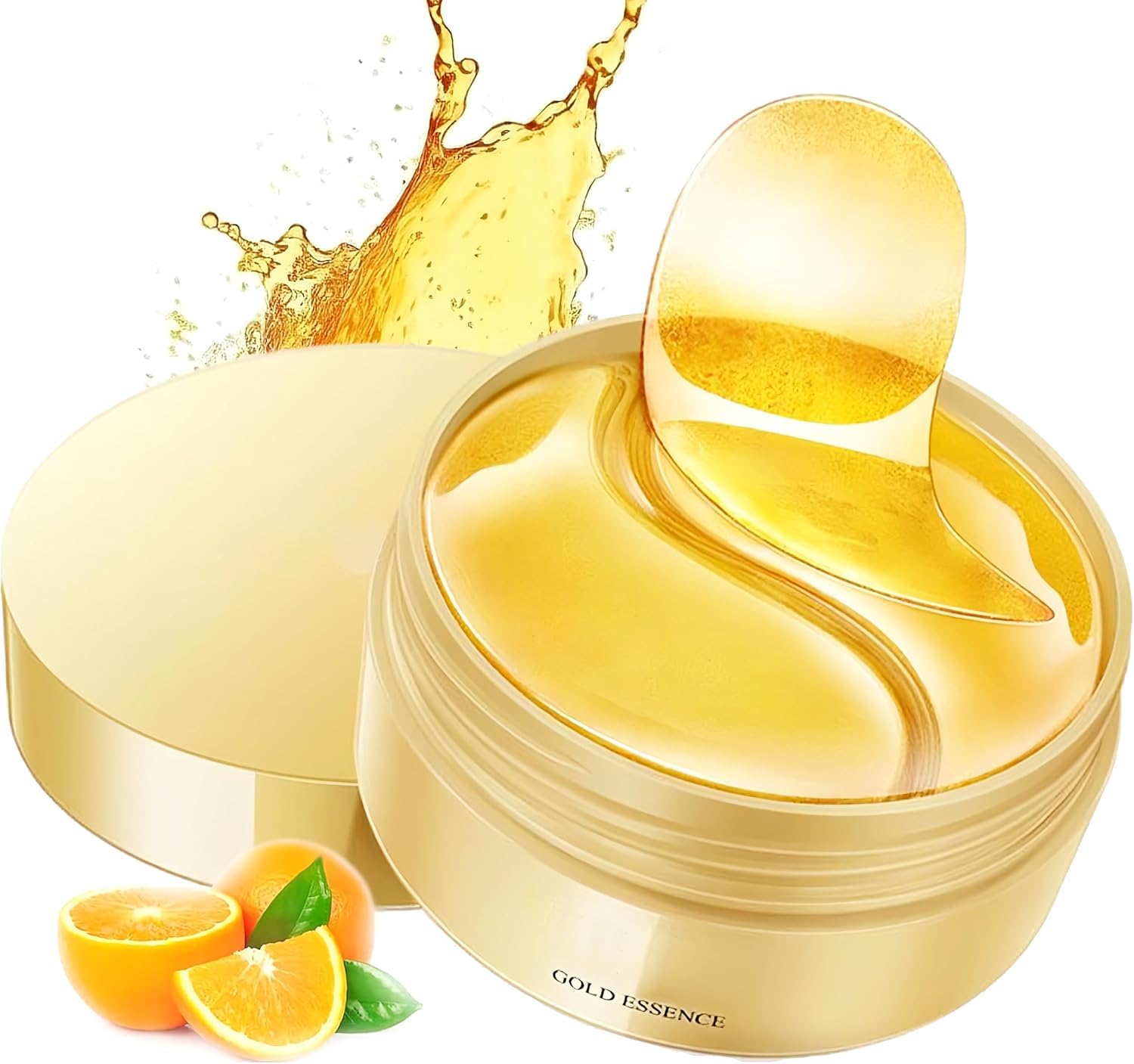 vpgs 24k gold eye masks - 60 pcs, retinol & caffeine under eye patches for reduce fine lines & wrinkles, puffy eyes and dark circles treatments, improve and firm eye skin