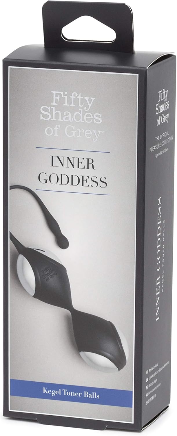 Fifty Shades of Grey Fifty Shades of Grey Inner Goddess Boules de Kegel Tonifiantes Blanches et Argentées pour une Stimulation Poussée - 78 g