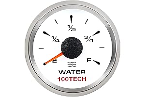 100TECH RV Water Tank Level Monitor Universal LCD Digital Display Water Level Indicator Gauge 0-180ohm