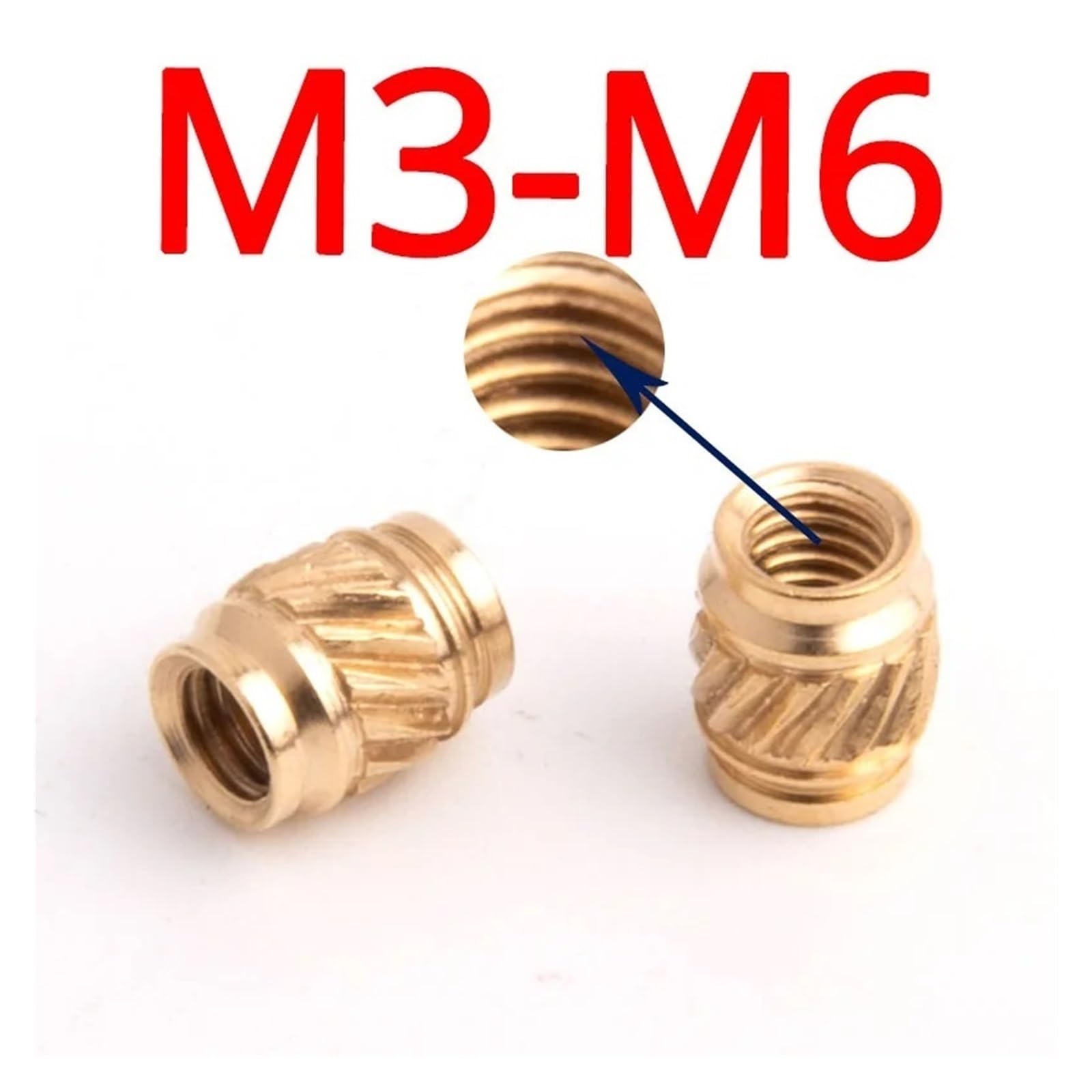 Lot De 50 Inserts à Chaud M3x8mm En Laiton - Ø 5mm - Pour Impressions 3D, Visserie - Uxcell