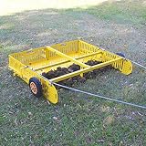 2-in-1 Manure Scoop & Small Trailer Scoop'N'Tow by Farm & Yard - Time-Saving Yard Sweeper for Horse Manure & Other Debris - Tow behind, Versatile & Efficient Cleanup Tool Instead of a Rake/Manure Fork