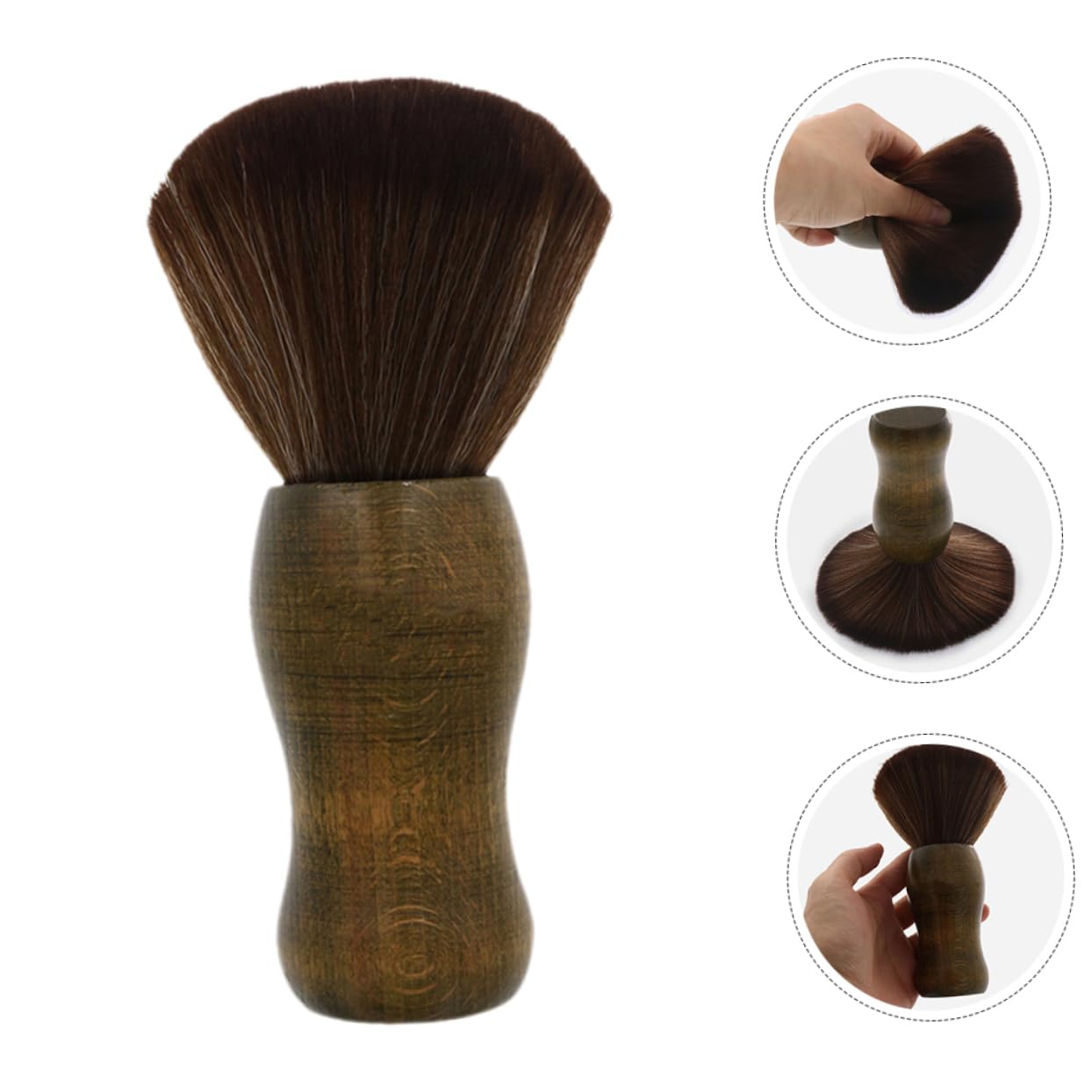 Spazzola per Pulizia Vinile Antistatica Manico in Legno 2 Pezzi | Set 2 Pezzi, Setole Morbide per Polvere e Precisione, per Disco e Puntina del Giradischi
