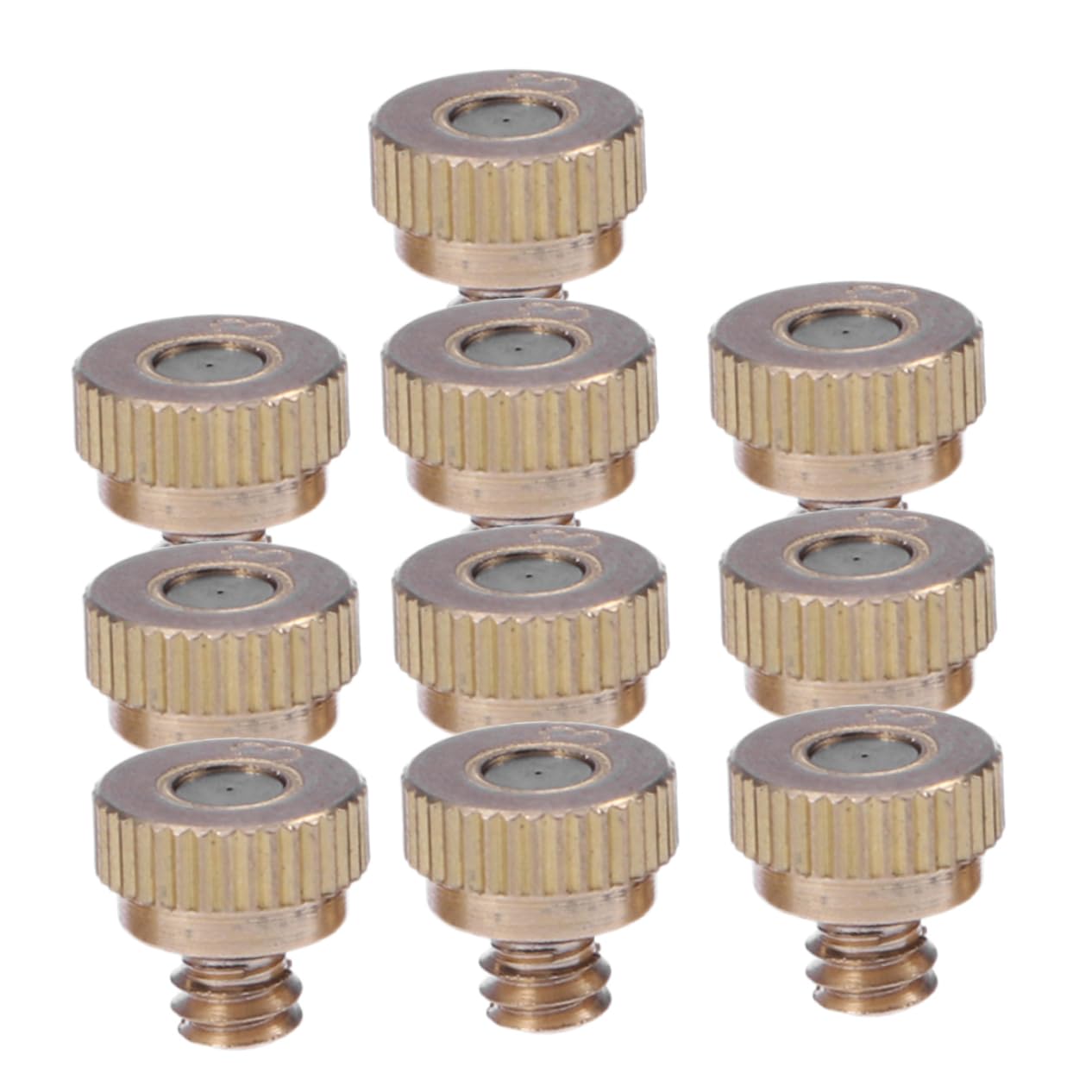 UPKOCH 5 Ensembles Buse D'atomisation Buse De Tuyau D'arrosage Turbo Devoir Du Tuyau D'eau Pour Extérieur Acier Inoxydable Doré 10 Pièces * 5