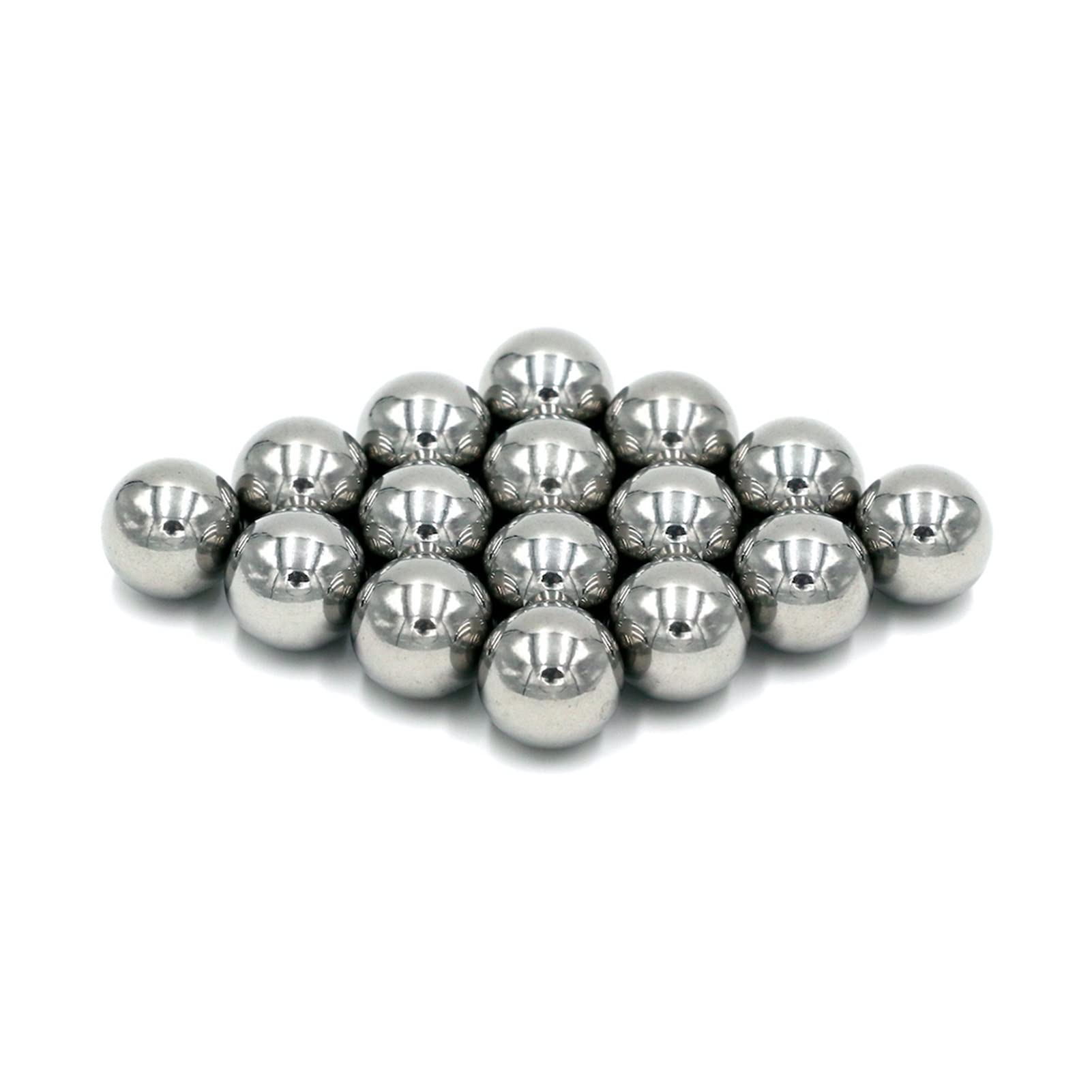 Bolas de acero de precisión, Bolas de rodamiento acero inoxidable AISI 304 10 mm, G100, alta precisión, múltiples piezas, tolerancia +/-0,0005 pulgadas(100pcs)
