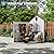 Amopatio Outdoor Storage Shed,6x6 Resin Shed with Floor Included, Outside Sheds Storage Waterproof for Bike, Tools, Garden, Backyard