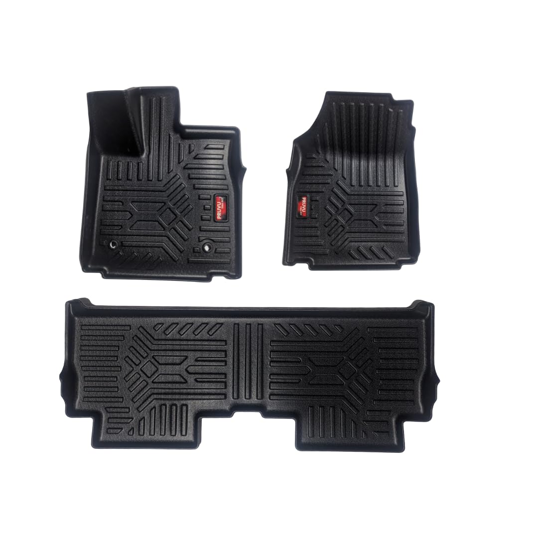 3D Premium Car Floor Mat Compatible with Mahindra BE6 Mat(Manual/Automatic) | 2024 Onwards | Material: TPE| Set of 2 Rows | Waterproof and Washable | Colour: Black-image-39