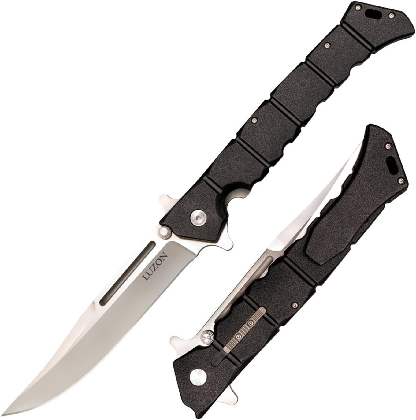 COLD STEEL Large Luzon 6" 8Cr13MoV Razor-Sharp Clip Point Blade 7.5" GFN Handle Tactical EDC Folding Knife w/Leaf-Spring Lock