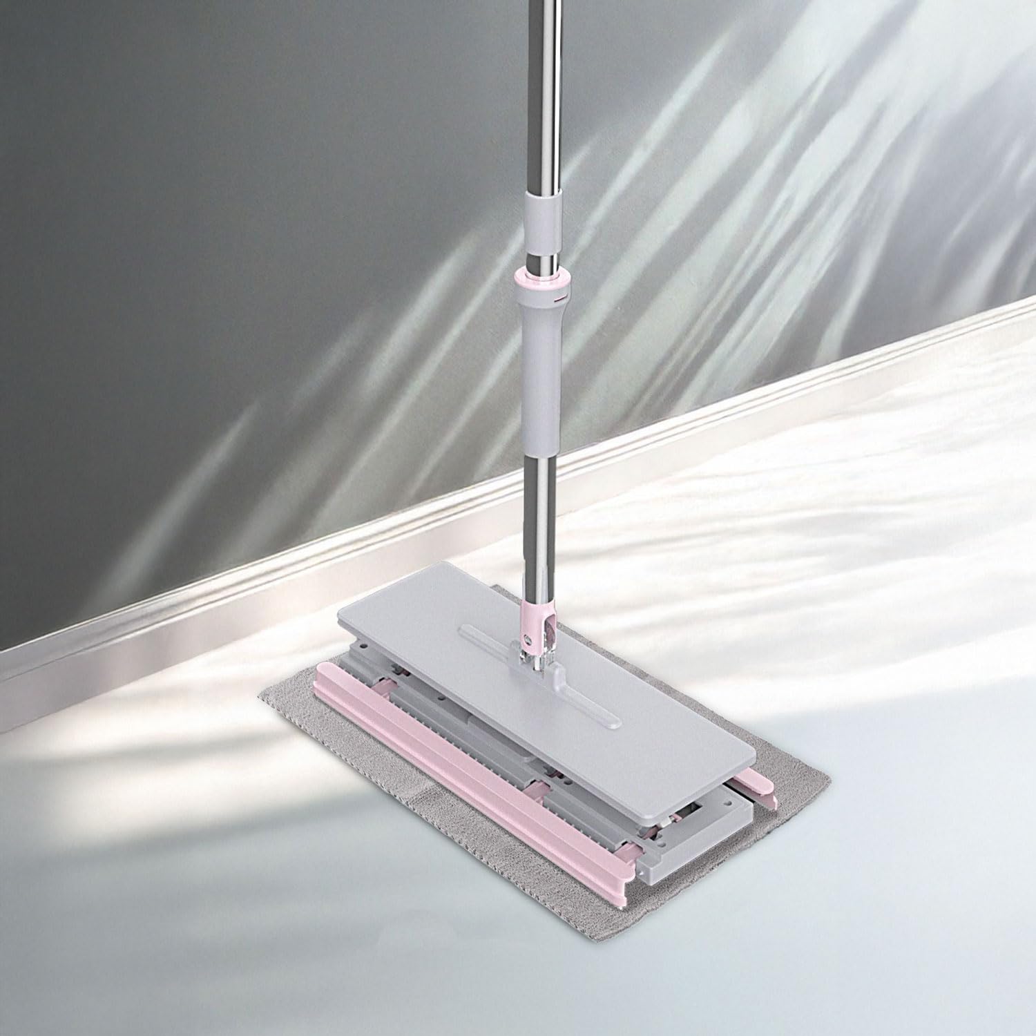Deconox-Lavine One Click Mop Paleti 4XL Büyük Palet 32cm, 8 Adet Bez Hediyeli, Asansörlü Mekanizma Çok Pratik, Tembel El Değmeden Islak Havlu Ve Bez Kullan At Otomatik, Bezlerin Hepsine Uyumludur.