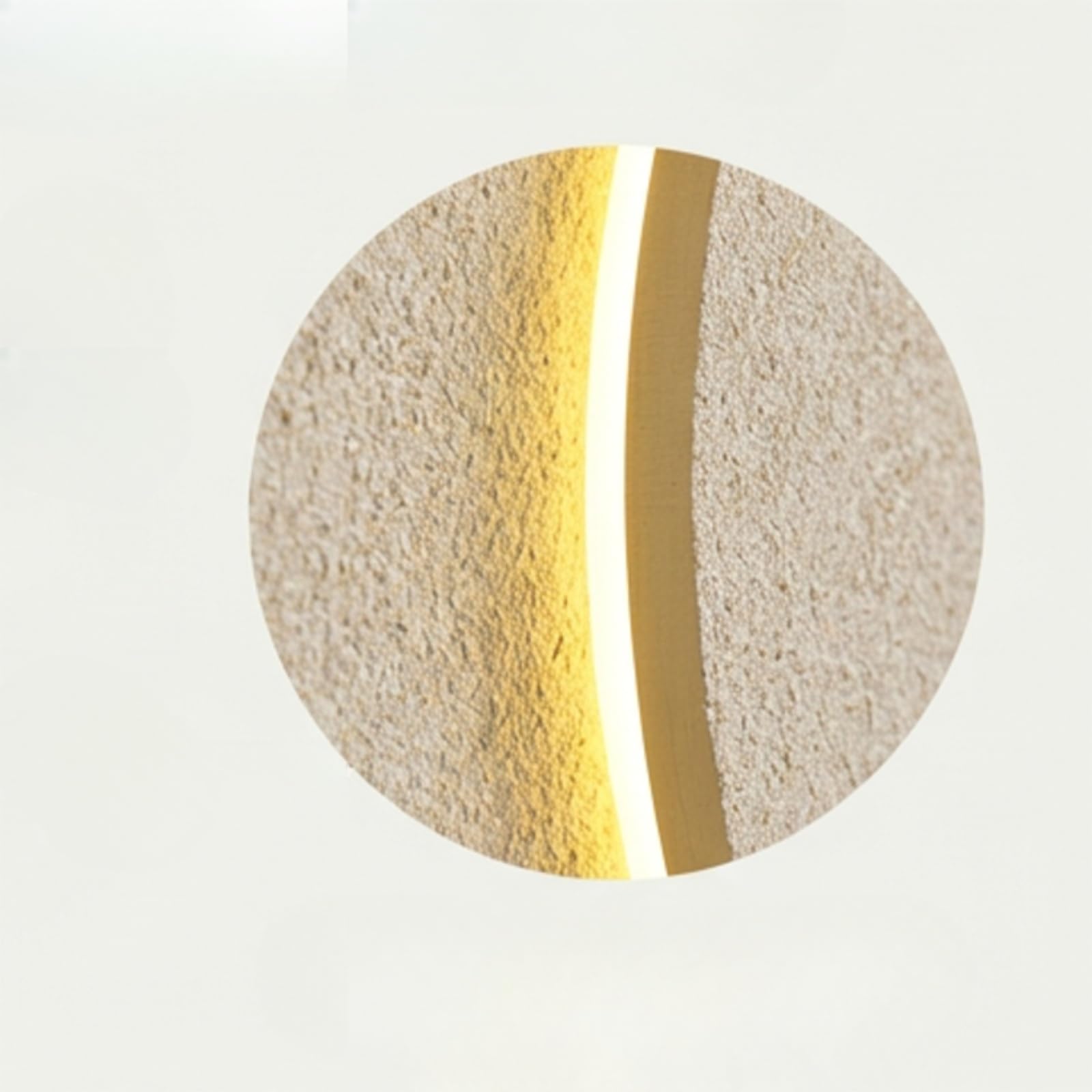 3D LED Wandbild mit Sandstein Relief, moderne Wanddekoration mit Vase | Handgefertigte Sandsteinoptik, integrierte Hydrokultur-Vase, dimmbare LED-Beleuchtung(A,39*59IN_LED+MOTION)