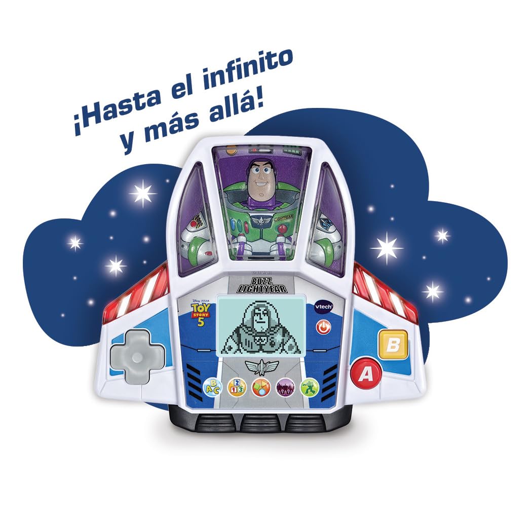 VTech - Konsola do gier Buzz Lightyear Game & Go, zabawka dla dzieci w wieku +3 lat, wersja ESP