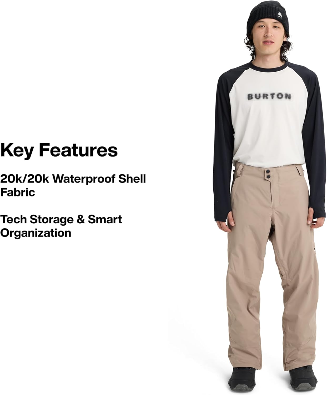 Burton Men’s Reserve 2-Layer Pants – Waterproof Winter Snowboard Pants – Perfect for Layering - Image 5