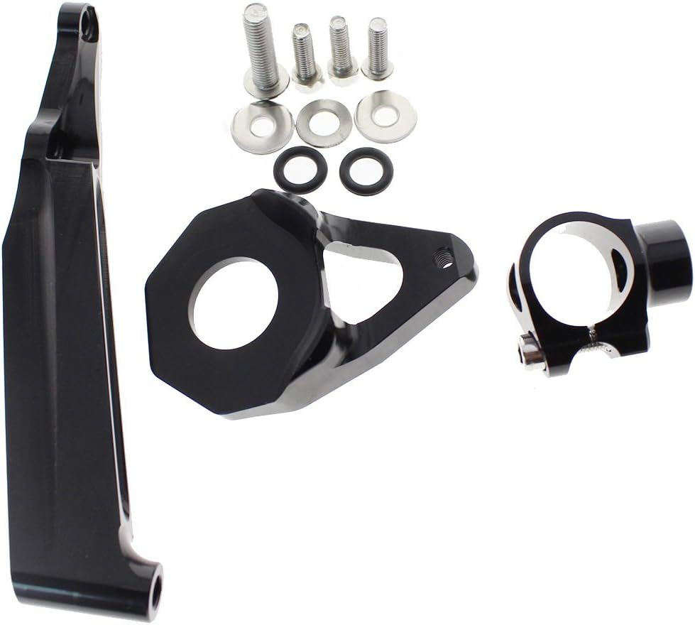 CNC Mounting Bracket Support Kit For CBR600RR CBR 600RR 2005-2006 Motorcycle Steering Damper Stabilizer Black