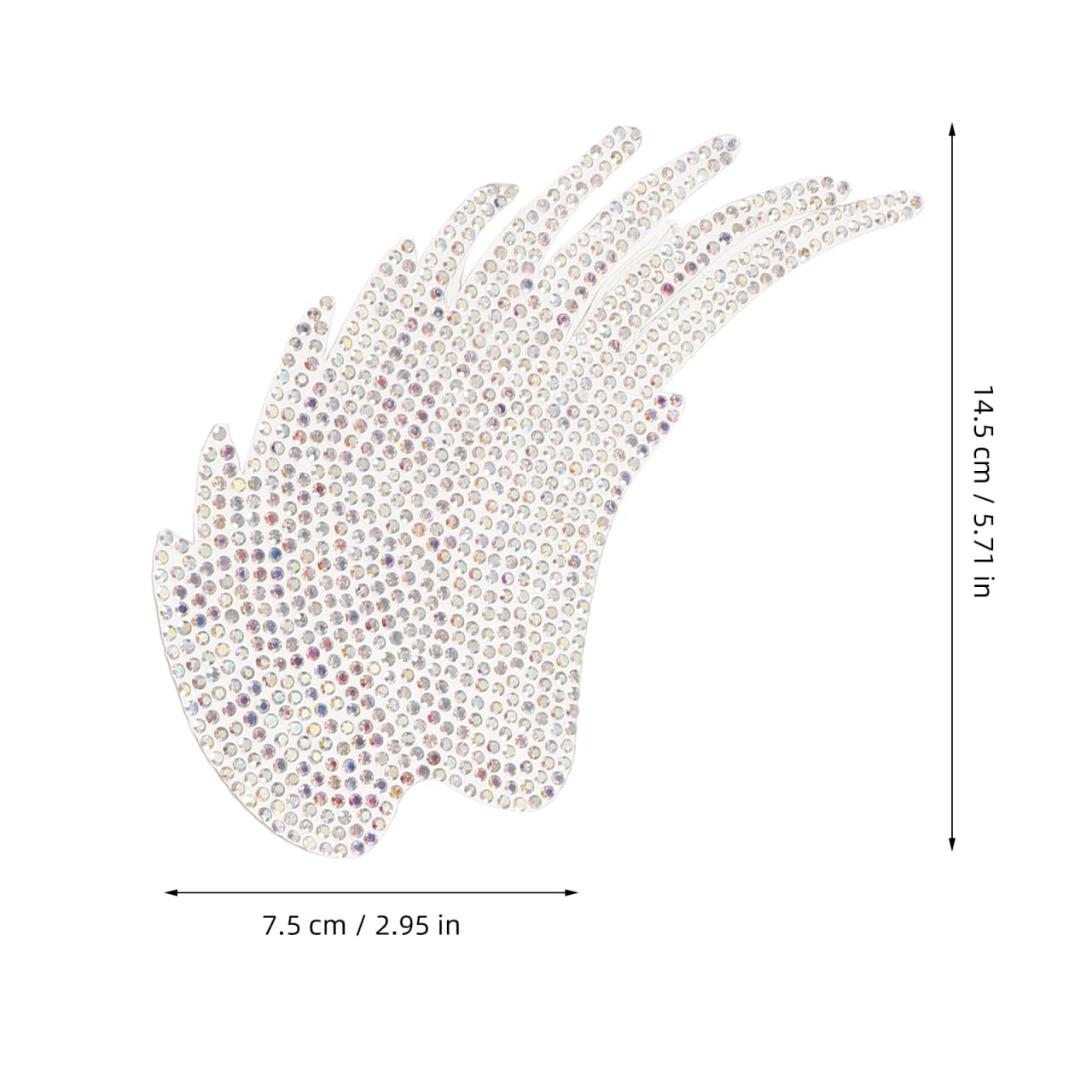 STONE  刺繍パッチ 11枚セット Amazon.co.jp: Tofficu 4個セット 天使の羽ラインストーンパッチ