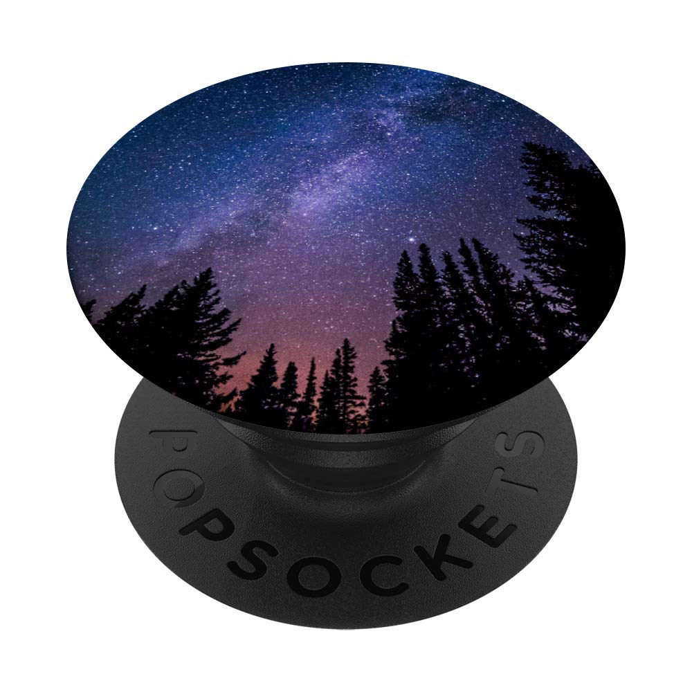 Milky Way Starry Night Forest Nebula Celestial Stars PopSockets Swappable  PopGrip