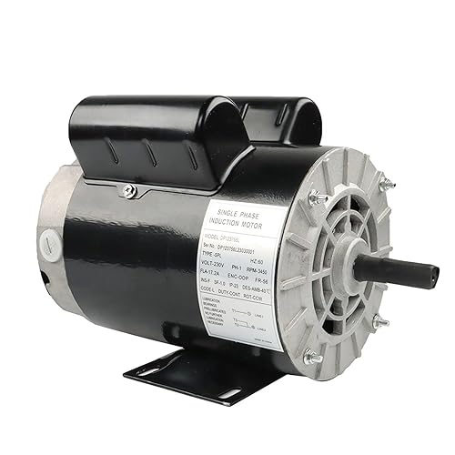 Miniatura 2 de findmall motor eléctrico 3.7HP 56 marco 3450RPM motor monofásico motor general compresor de aire motor 58 eje 230V