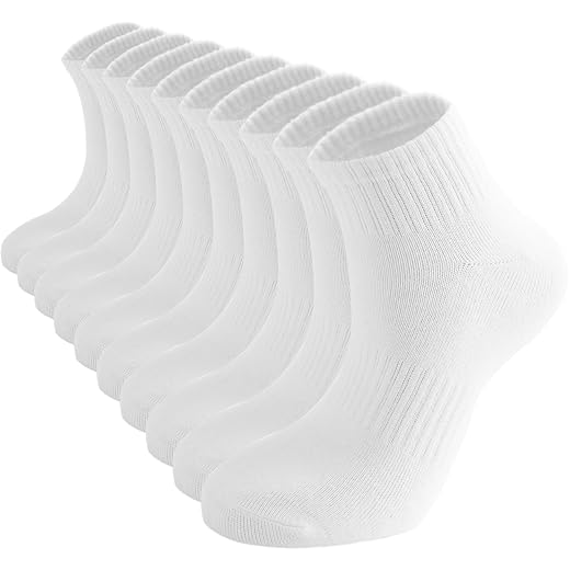 ACCFOD Womens Ankle Socks Thin Cotton Gym Socks Athletic Mini Crew Socks 5 Pairs