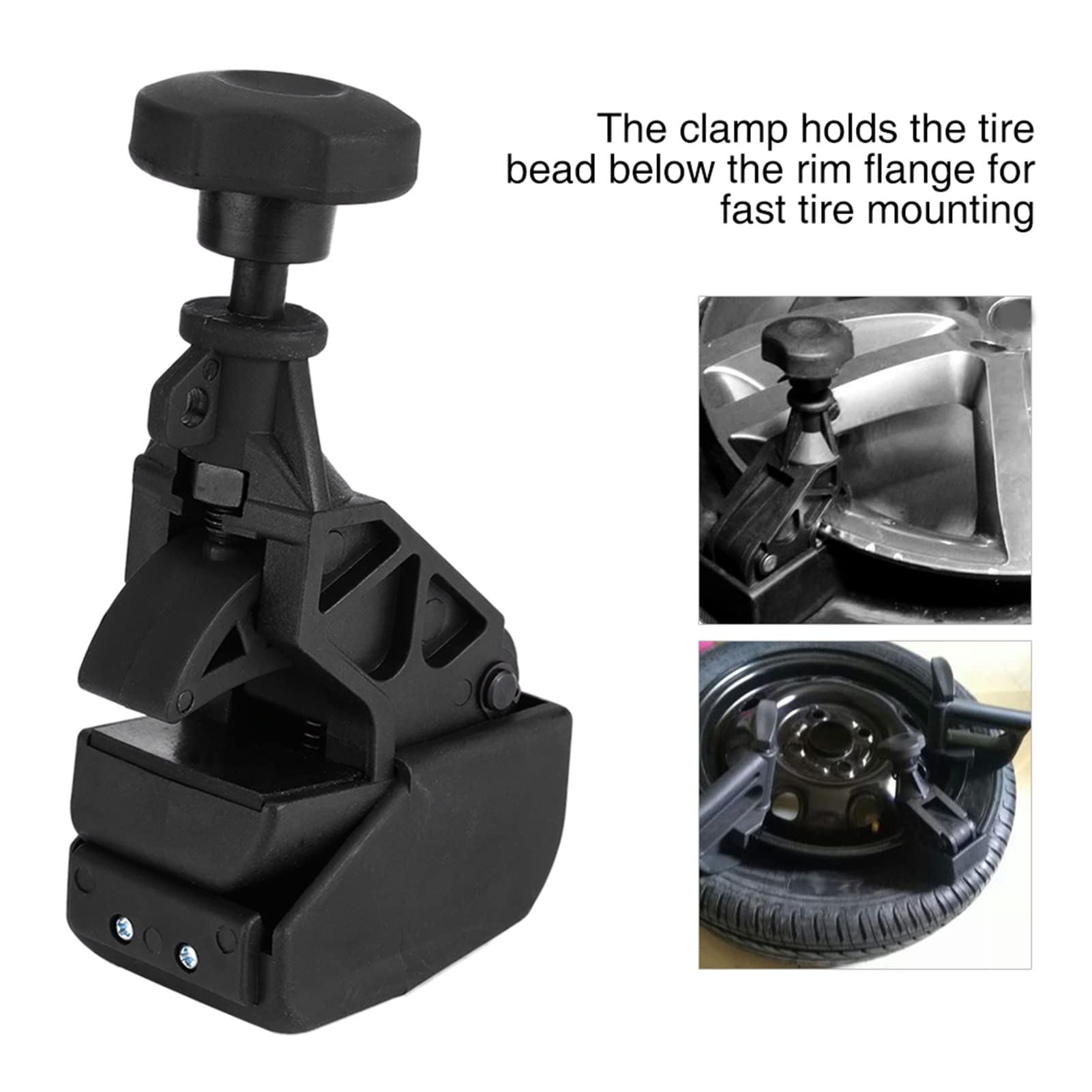Klanata Plastic Tire Changer Bead Clamp Drop Center Tool Rim Clamp Heavy Duty Machine for Tire Removal Fixture
