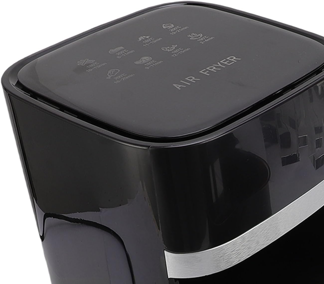 Generic Oilless Fryer Large Capacity Visual Window Fully Automatic Electric Cooker for Chicken French Fries 5QT Black
