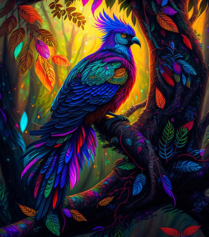 Affiches sur toile SERENDIPITP 58x90 cm peinture mythique dynamique pour deco salon