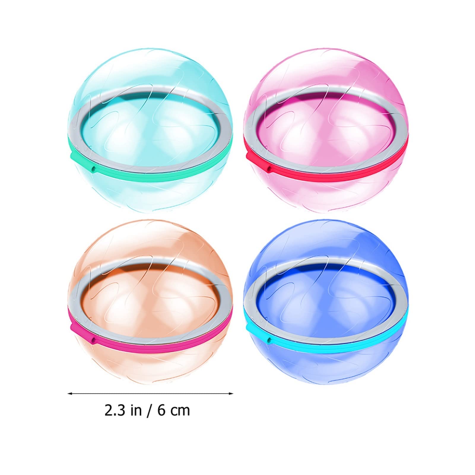 Summer Quick riempimento grandi palloncini colorat 4 pezzi di bombe for acqua splash palloni riutilizzabili palloncini acqua assorbenti sfera di combattimento d'acqua for esterni giochi in piscina gio